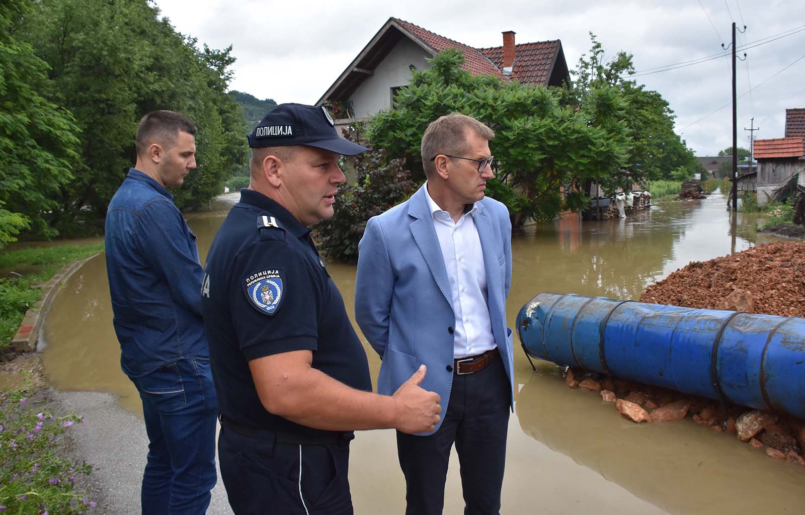 Ребић обишао општинe Лучани и Ариље где је проглашена ванредна ситуација због обилних падавина