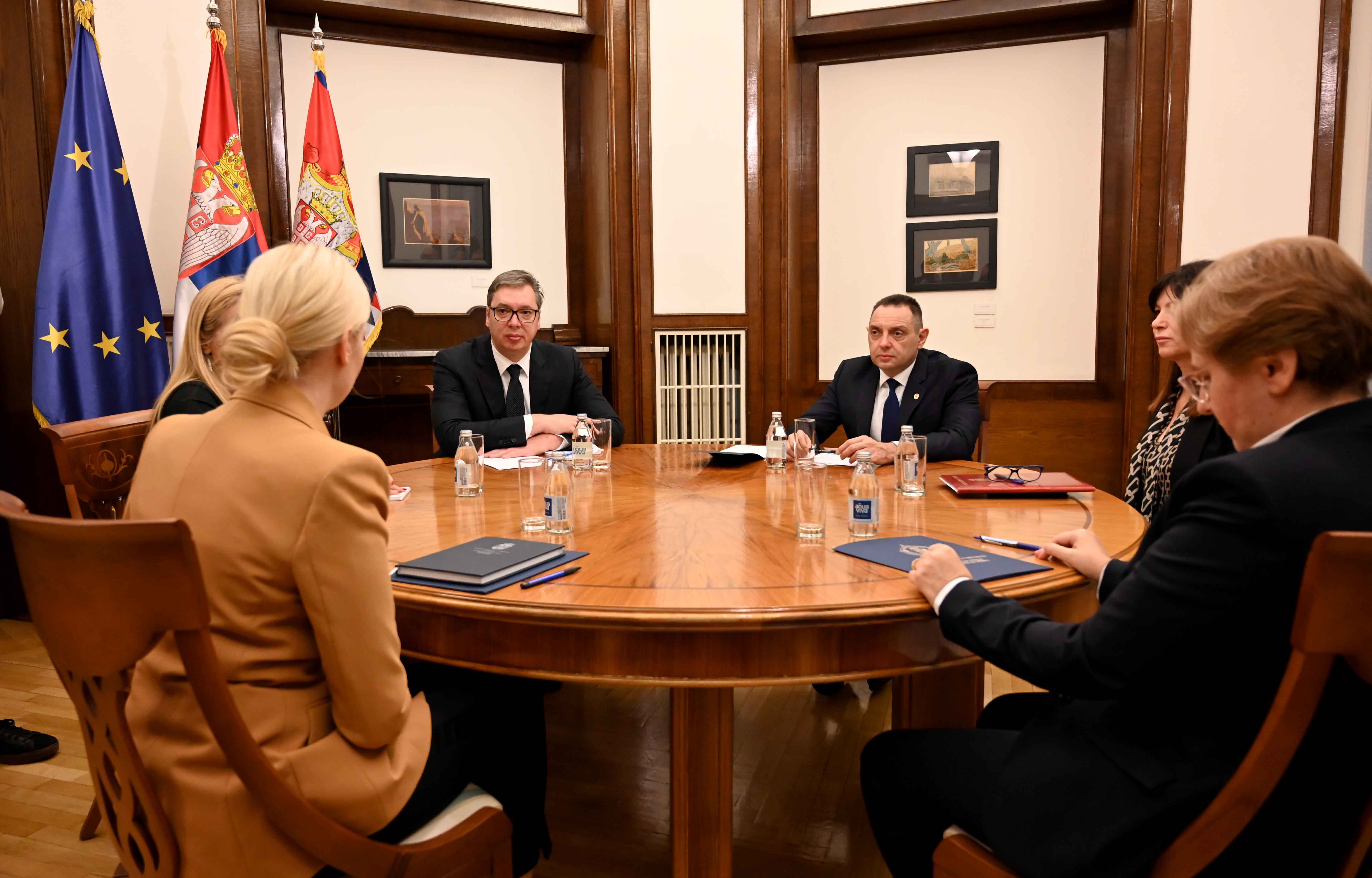 Ministar unutrašnjih poslova Aleksandar Vulin na sastanku sa predsednikom Republike Srbije Aleksandrom Vučićem