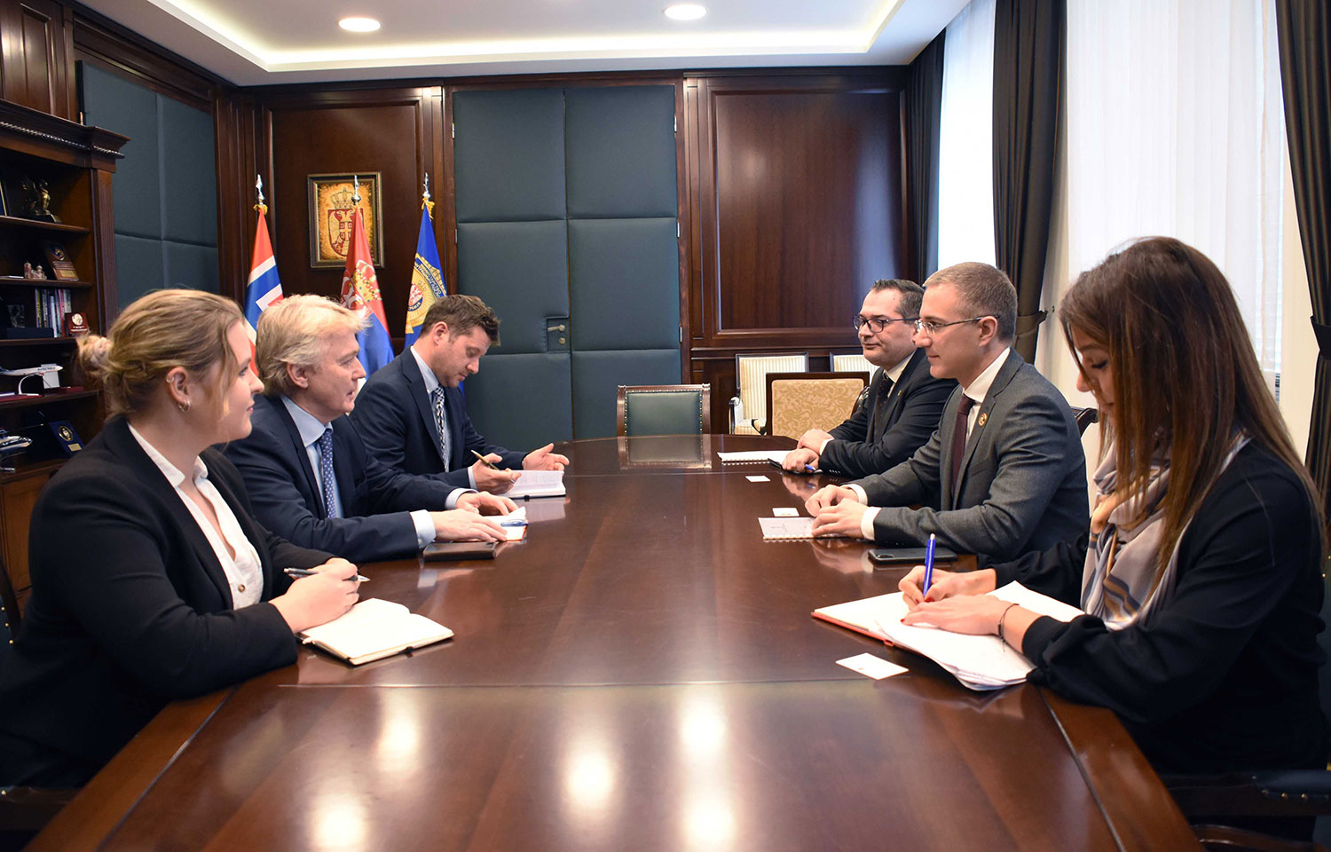  Stefanović i Jelstad razgovarali o nastavku saradnje Srbije i Norveške u oblasti unutrašnjih poslova