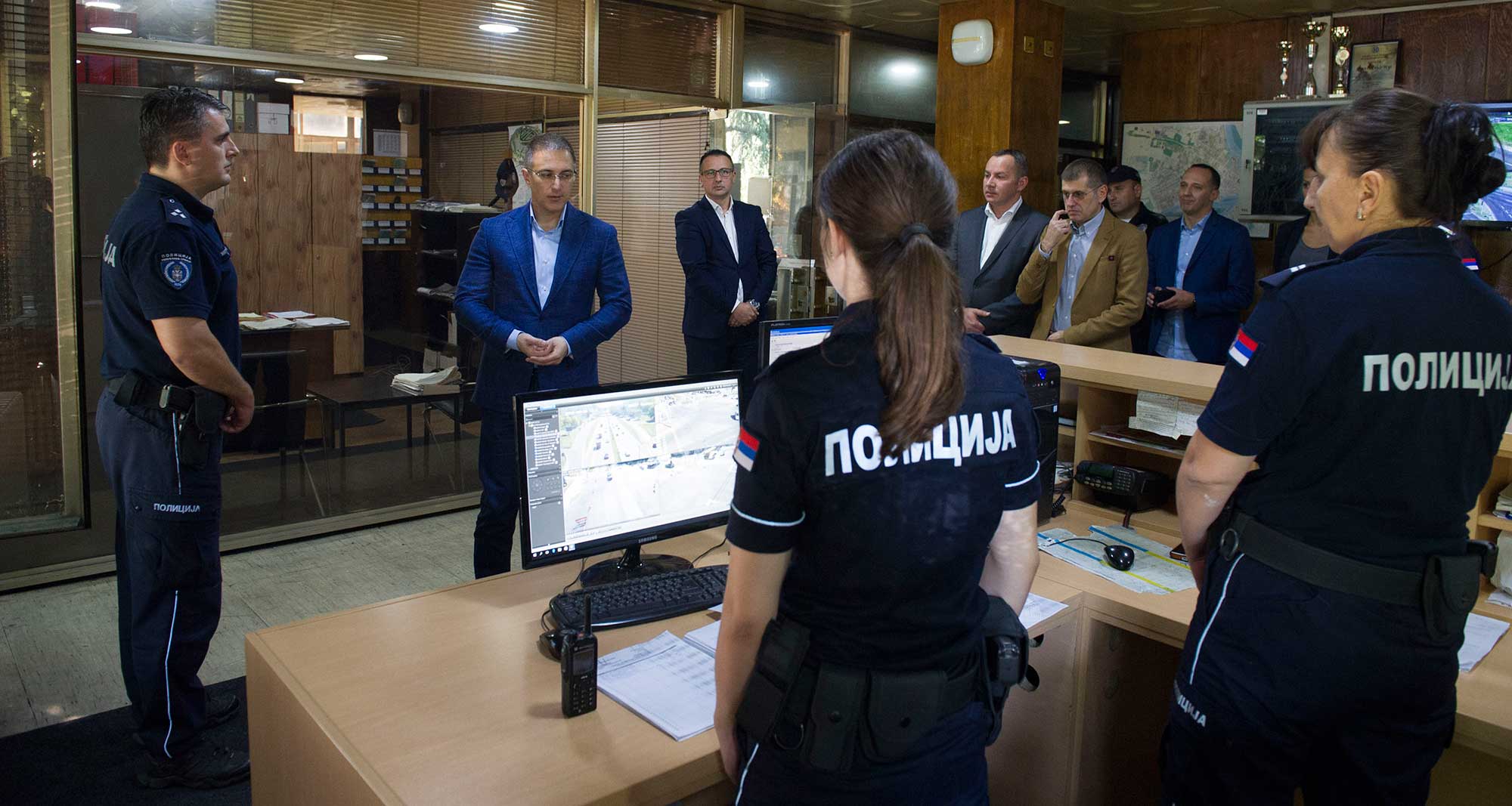 Министар др Небојша Стефановић у посети Полицијској станици Нови Београд