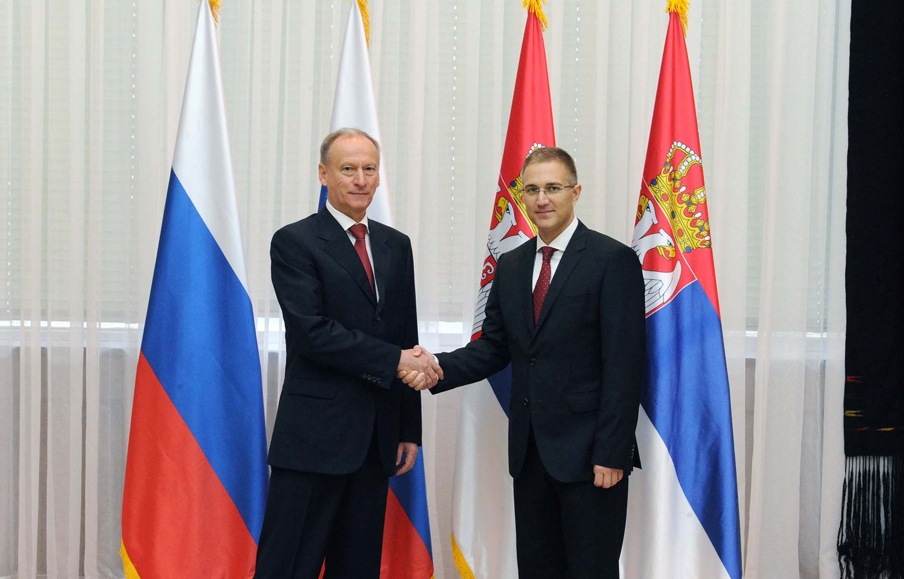 Ministar Stefanović sastao se sa sekretarom Saveta bezbednosti Ruske Federacije Nikolajem Patruševim 