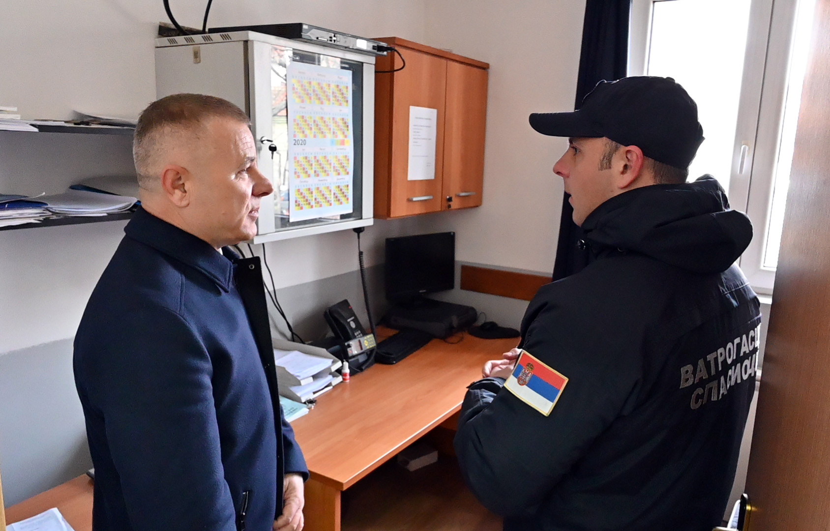 Миличковић и Марић обишли припаднике Ватрогасно-спасилачког одељења и захвалили се на њиховом раду за време новогодишњих празника