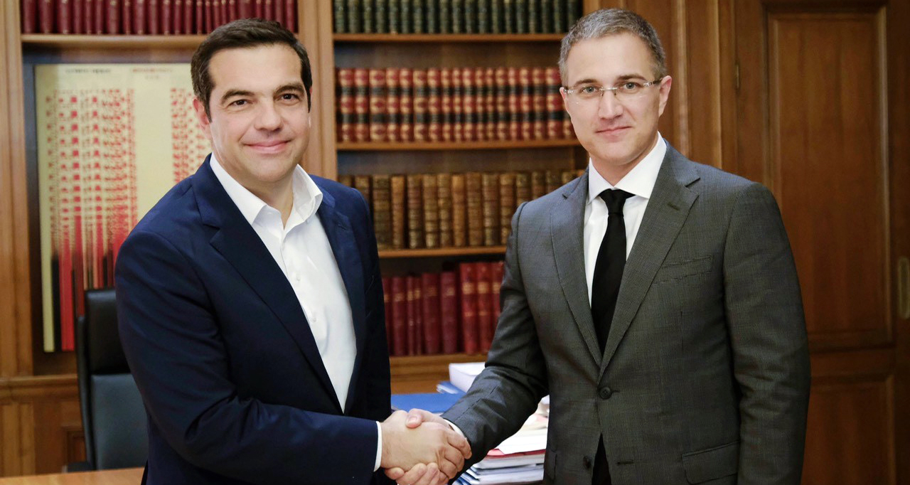 Стефановић и Ципрас оценили као добру досадашњу сарадњу Србије и Грчке