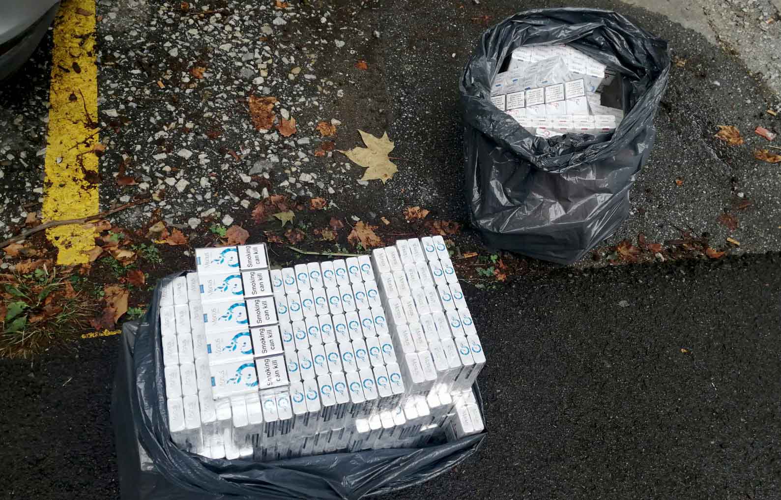 Policija u automobilu pronašla 1000 paklica cigareta