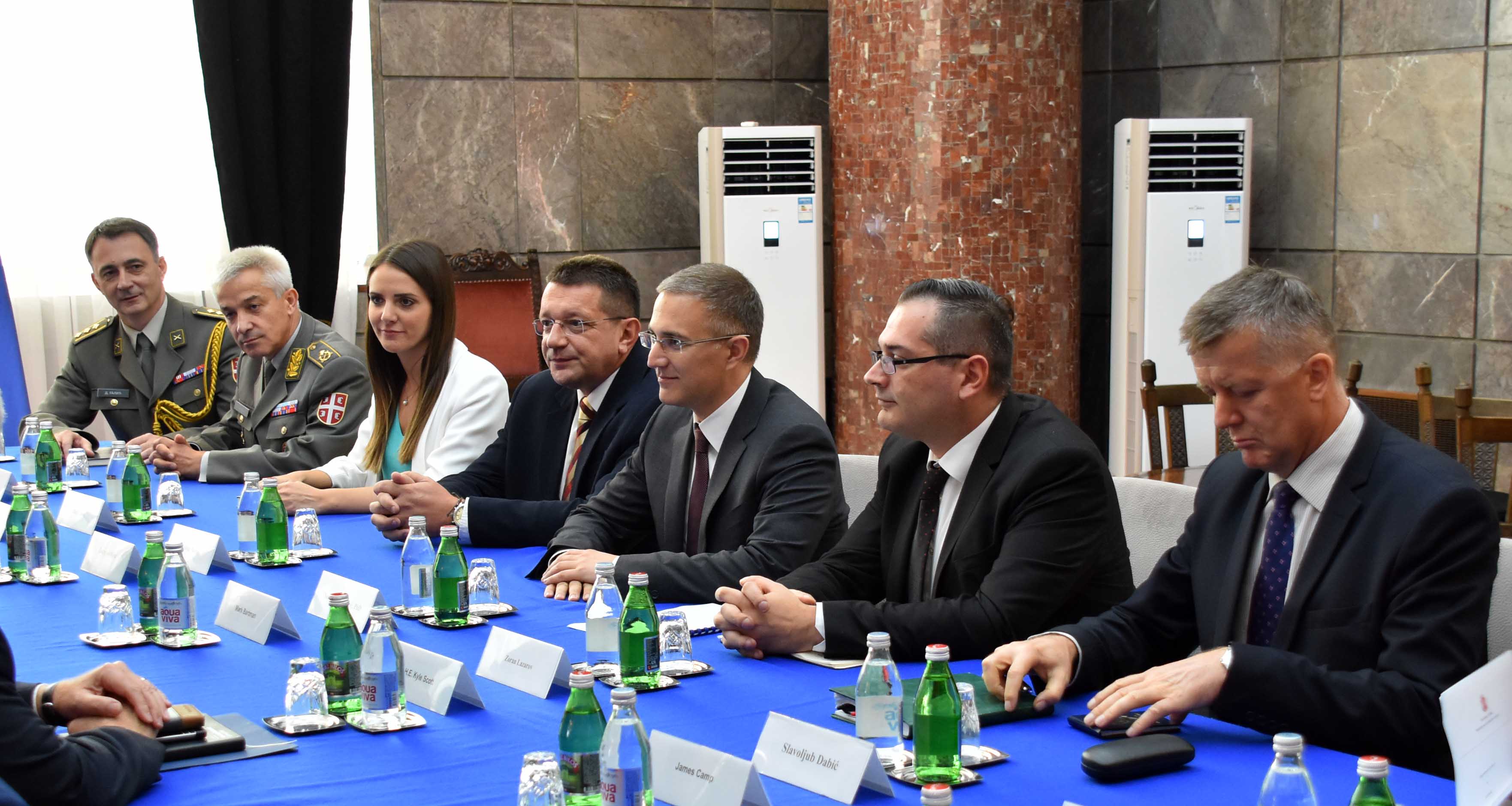 Ministar Stefanović razgovarao sa delegacijom Nacionale garde Ohaja