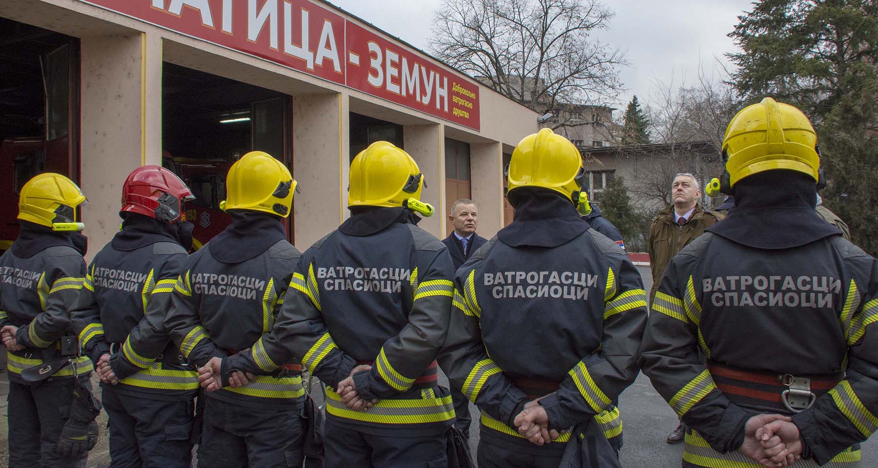 Miličković i Marić obišli pripadnike vatrogasno–spasilačke jedinice Zemun