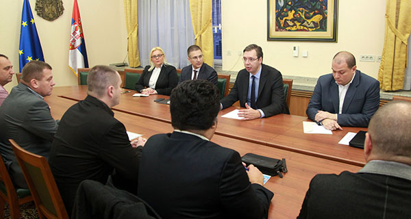 Вучић и Стефановић разговарали са представницима НСП-а