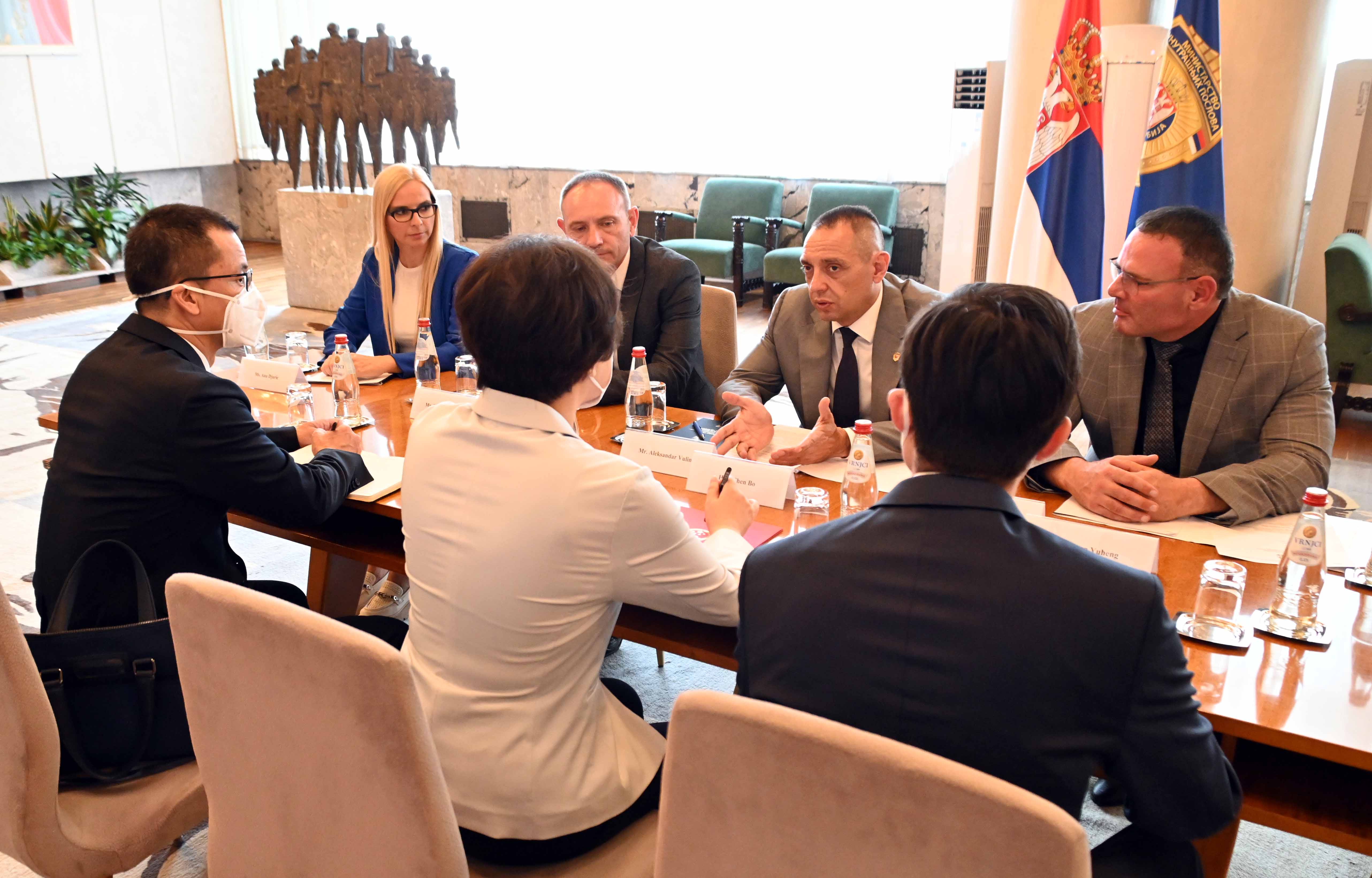 Odlična saradnja u oblasti unutrašnjih poslova Srbije i Kine